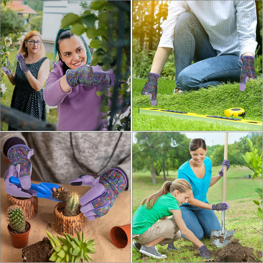 Gardening Gloves for Women and Men, Garden Gloves with Touch Screen, Thorn Proof Puncture Resistant Working Gloves, Gardening Gifts for Women, Size Medium
